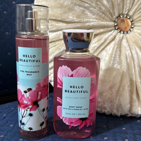 BATH & BODY WORKS SET. . . HELLO BEAUTIFUL SCENT - Picture 2 of 6